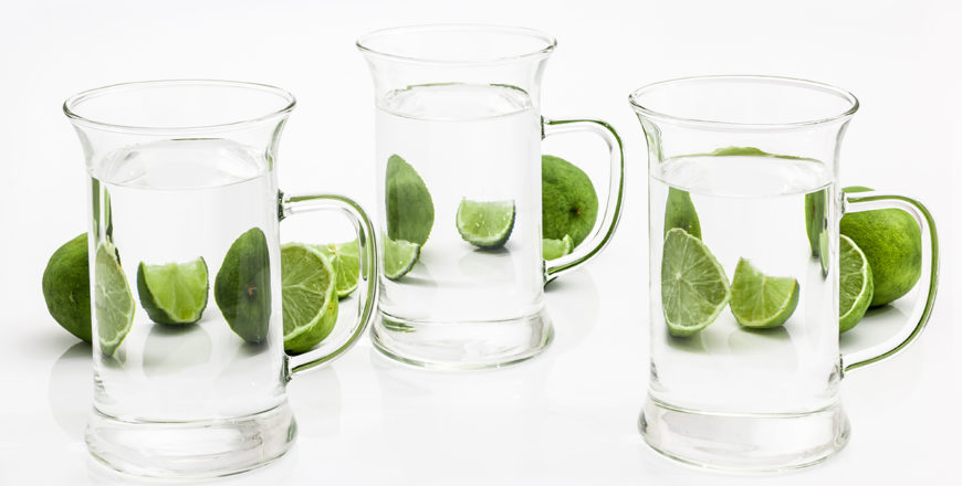 Limes through water